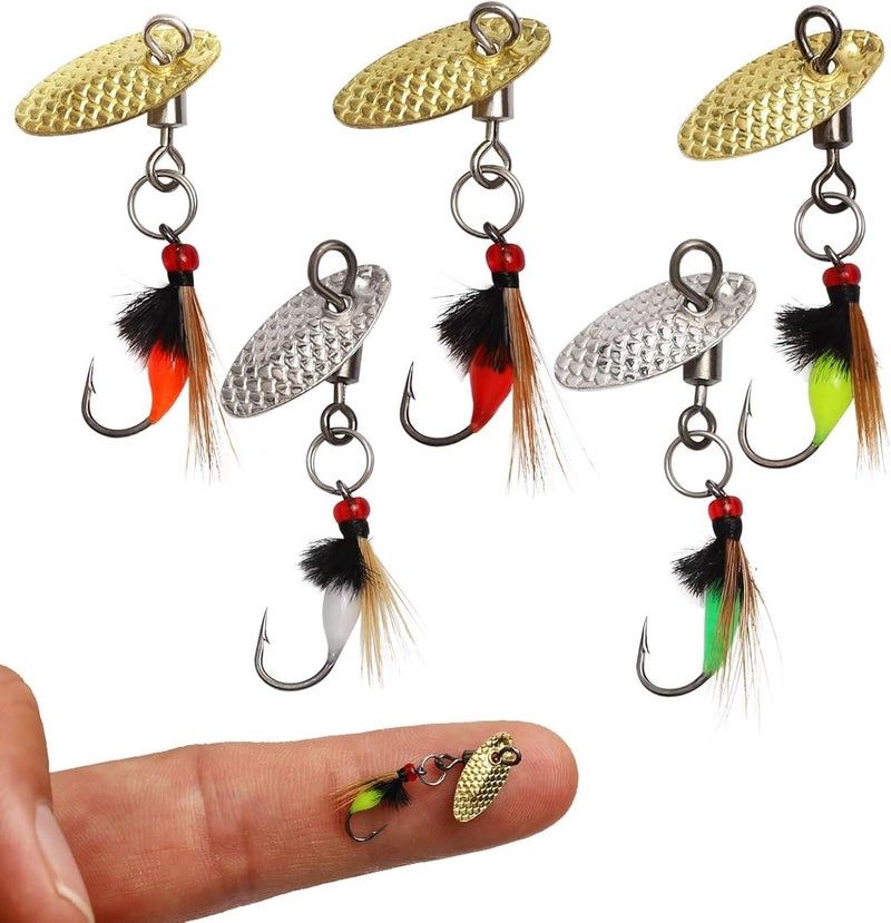 Dovesun Fly Fishing Lures Fly Fishing Flies Wet Fishing Flies Fishing Lures Fishing Spinner for Bass Sunfish Pike Trout 5PCS/10PCS - Image 1